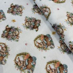 Húsvéti loneta nyuszis kosárkás