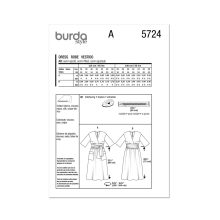 Burda szabásminta - 5724