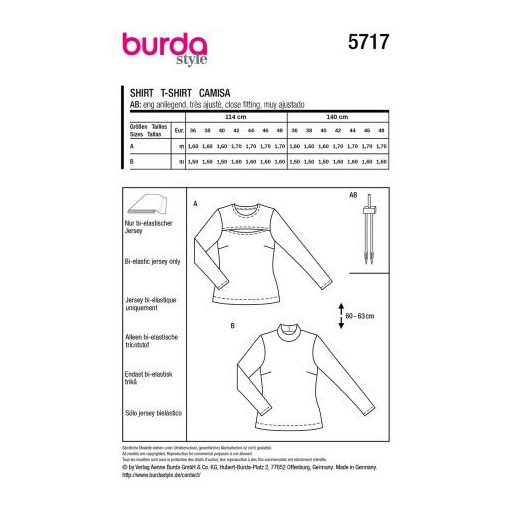 Burda szabásminta - 5717