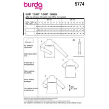 Burda szabásminta - 5774
