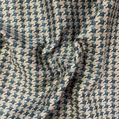 Scuba suede (szarvasbőr utánzat) nagy mintás türkiz