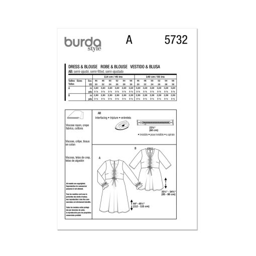 Burda szabásminta - 5732