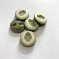 Gomb alulvarrós, 23 mm (36-os), khaky