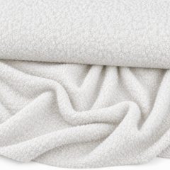 Boucle (buklé) kabátszövet fehér