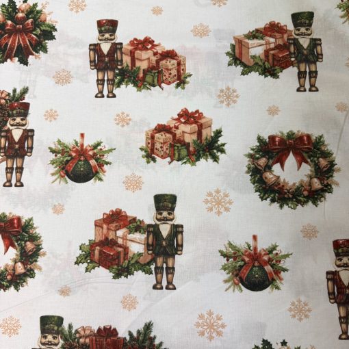 Karácsonyi pamutvászon diótörő 