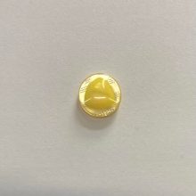 Gomb alulvarrós, 17 mm (26-os), sárga