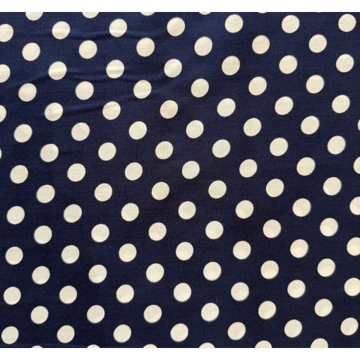 Flokon kék alapon fehér pöttyös