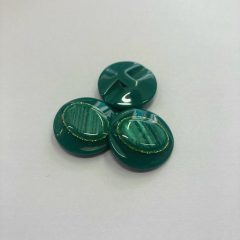 Gomb alulvarrós, 23 mm (36-os), zöld