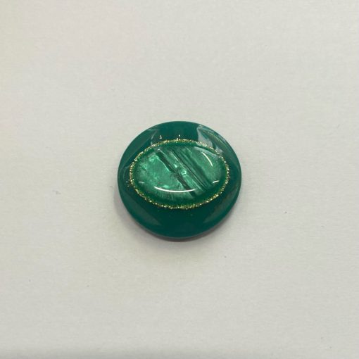 Gomb alulvarrós, 23 mm (36-os), zöld