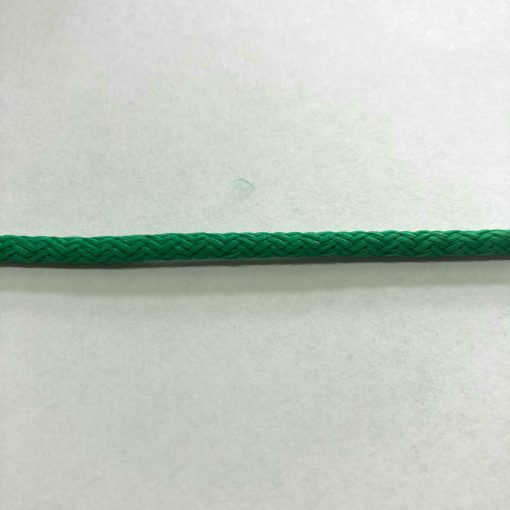 Poliészter madzag/zsinór fűzöld 5 mm