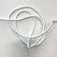 Poliészter madzag/zsinór fehér 3 mm