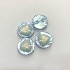 Gomb alulvarrós, 23 mm (36-os), világoskék