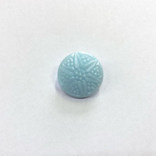 Gomb alulvarrós, 18 mm (28-as), világoskék