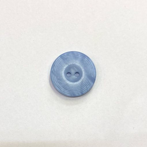 Gomb kétlyukú, 24 mm (38-as), babakék